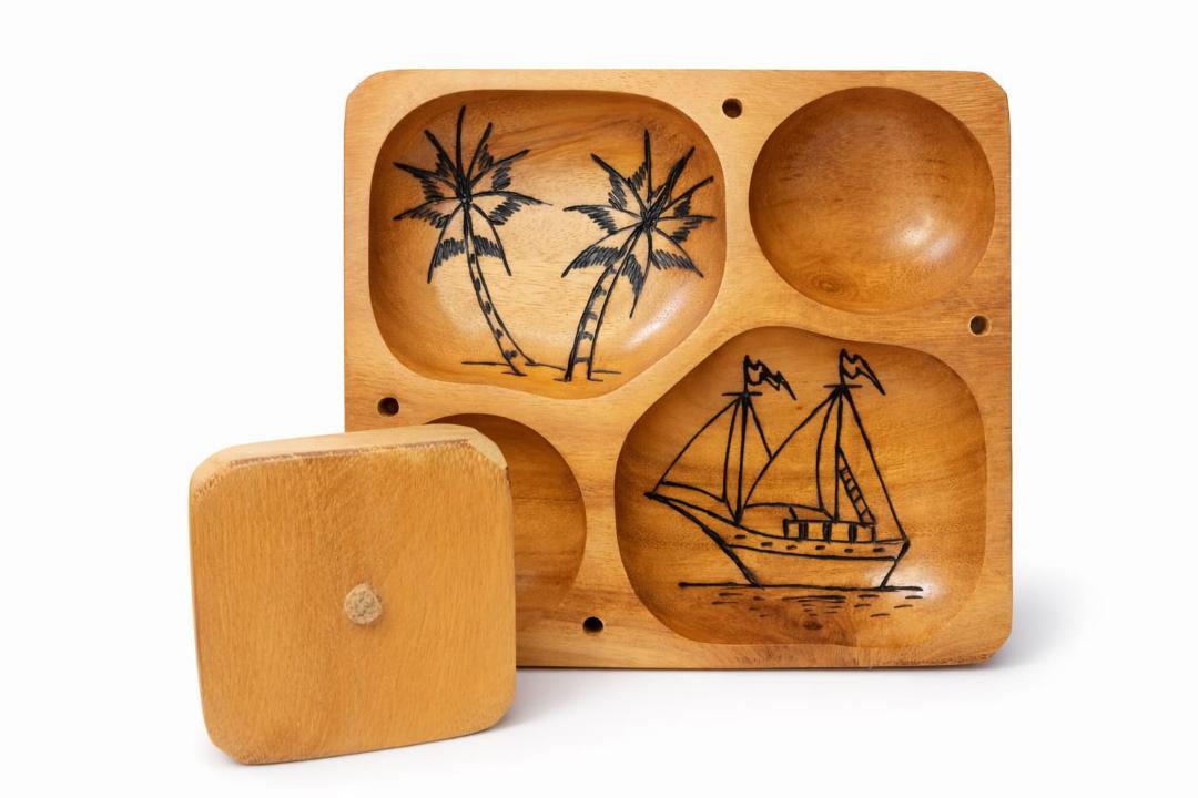 rotating snack tray