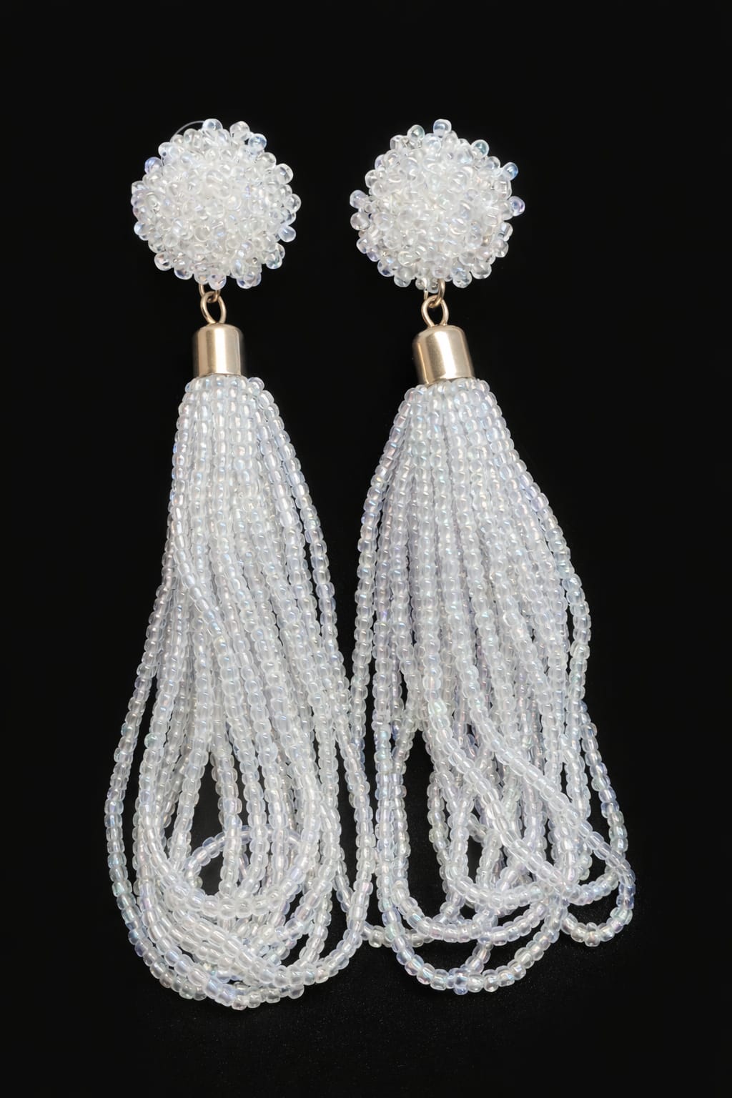 BRAZILIAN WUTE CASCADE BEADED ERRINGNS