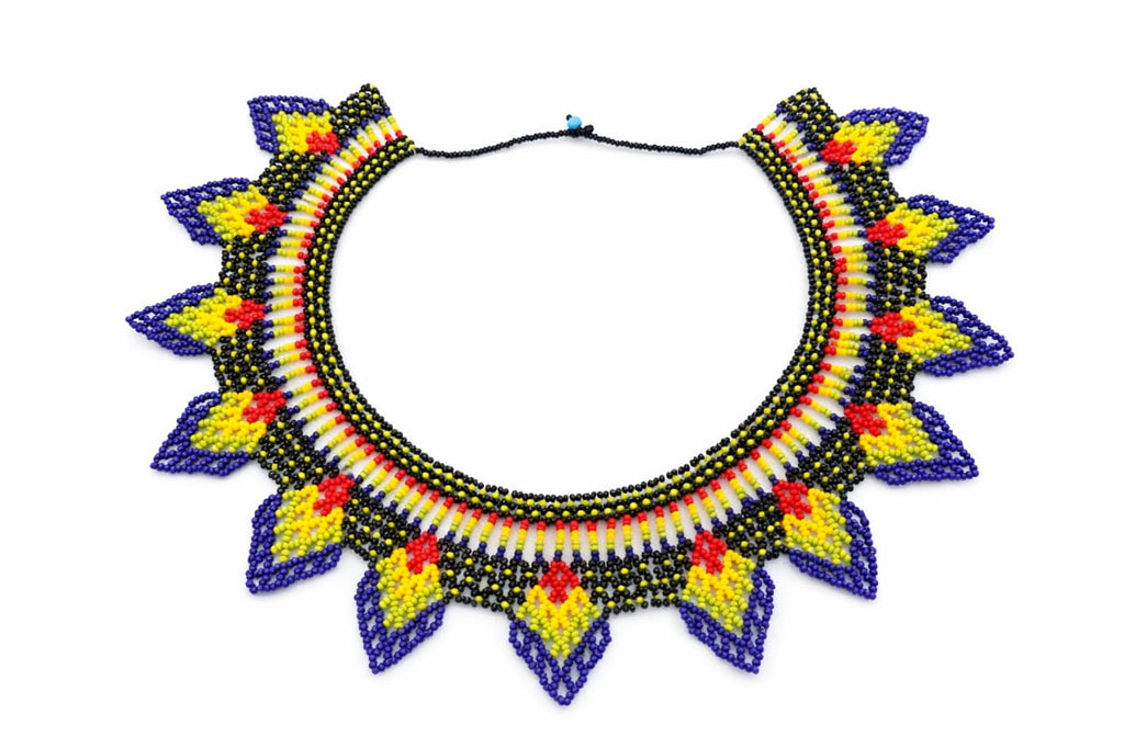 Brazilian Mosaic Beaded Statement Necklace
