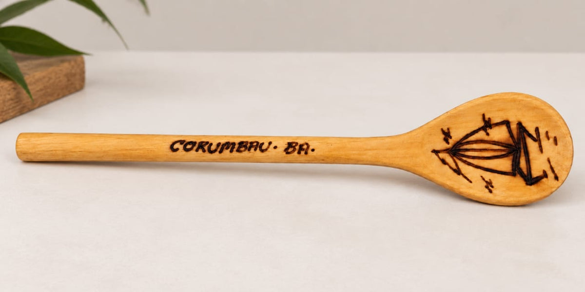 Corumbau Coastal Spoon — Handcrafted Brazilian Wood Art