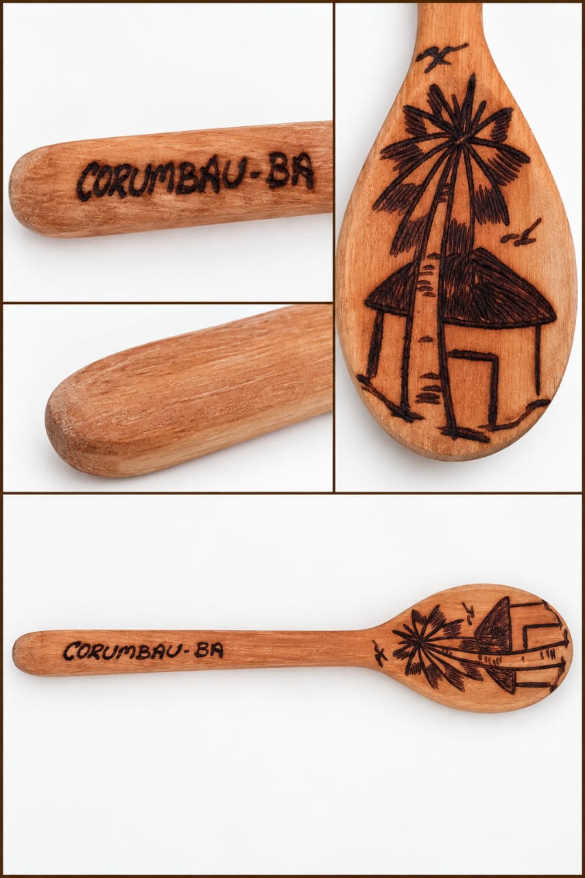 Hand-Carved Brazilian Wooden Spoon