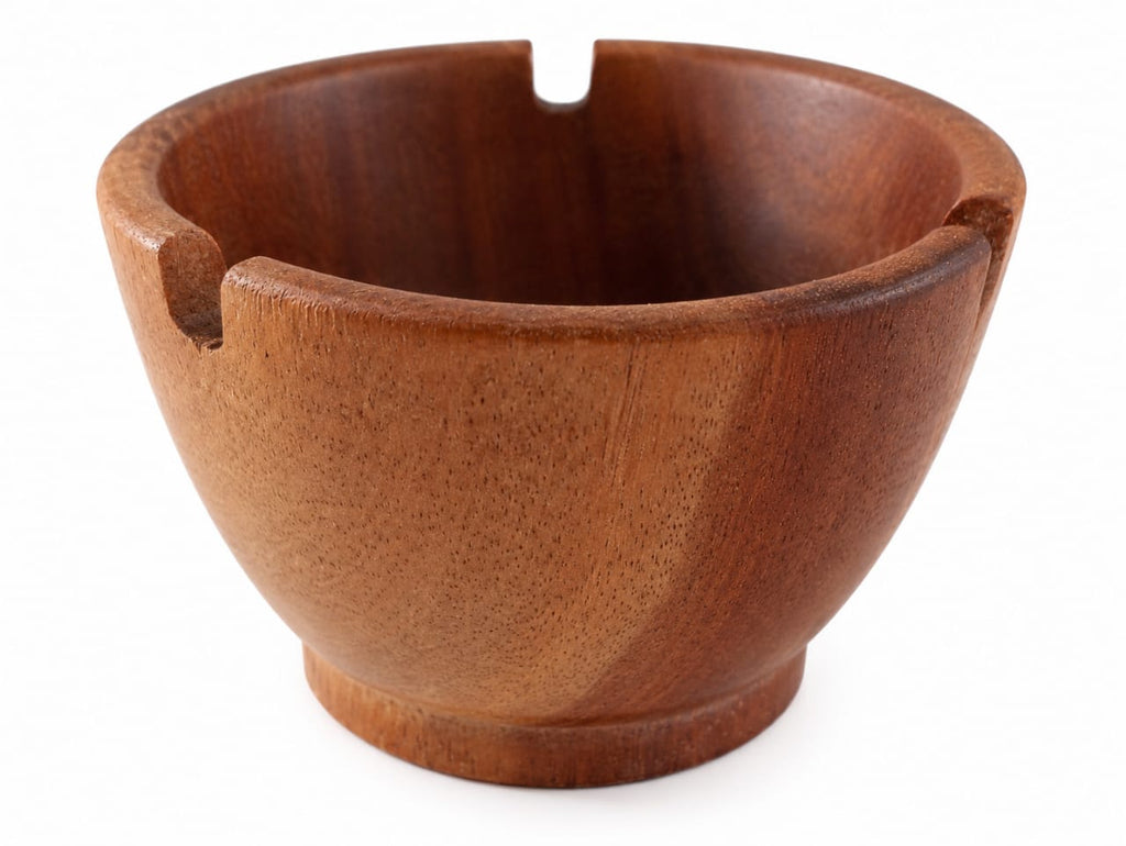 Brazilian Hand-Carved Wooden Ashtray