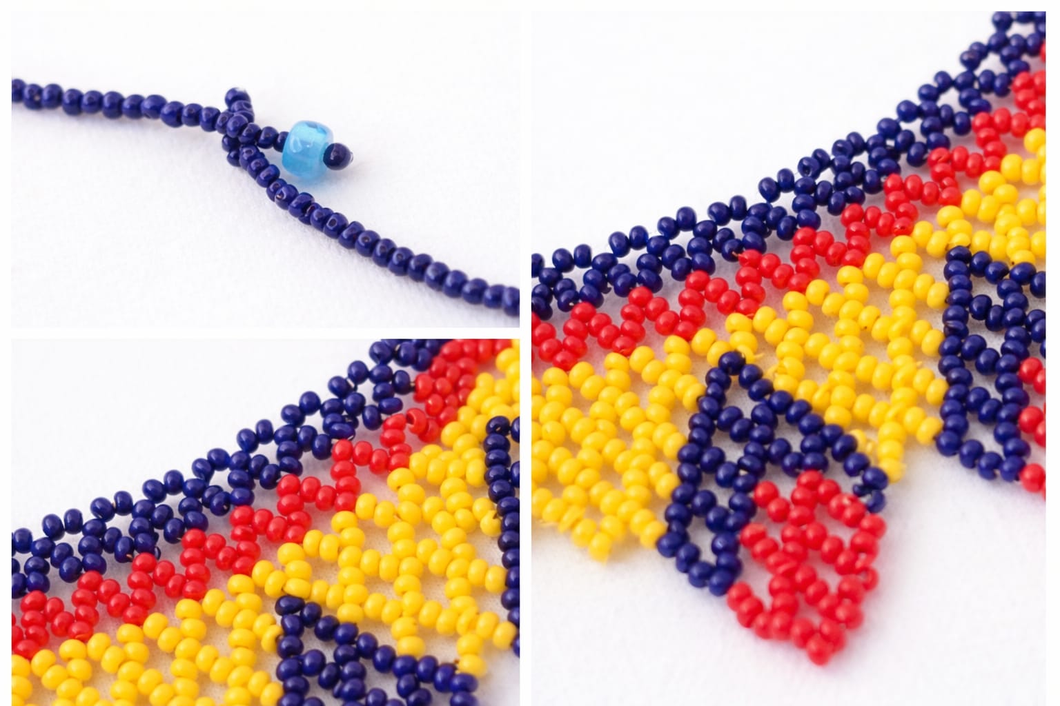 BRAZILIAN BEADED SUNBURST NECLACE