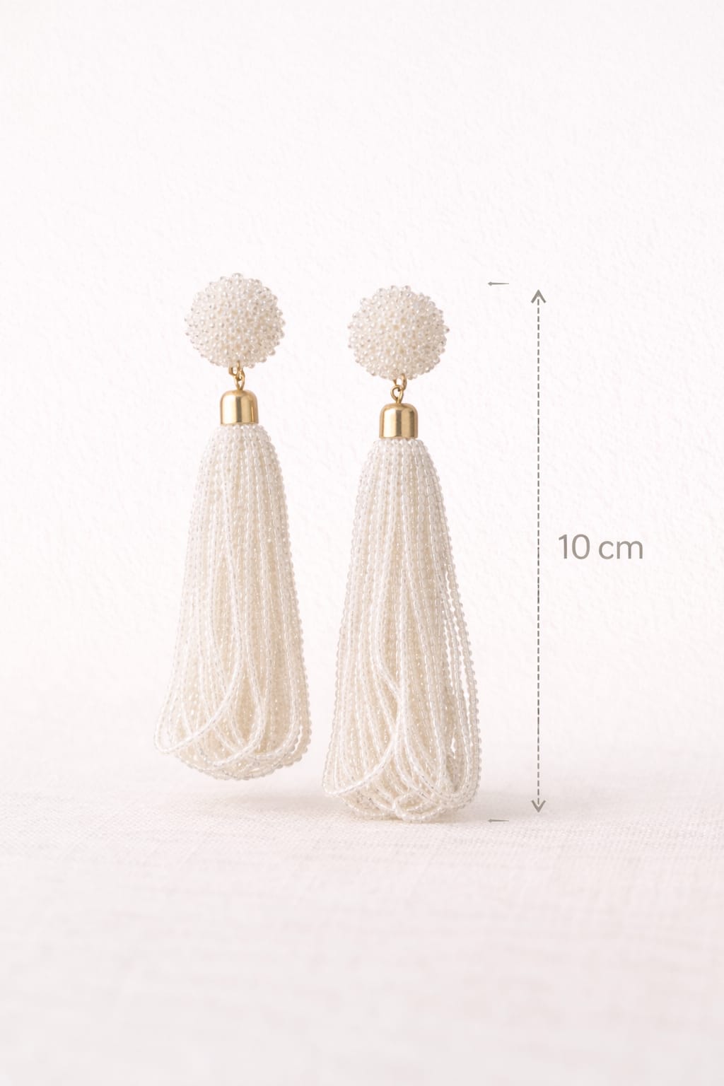 BRAZILIAN WUTE CASCADE BEADED ERRINGNS
