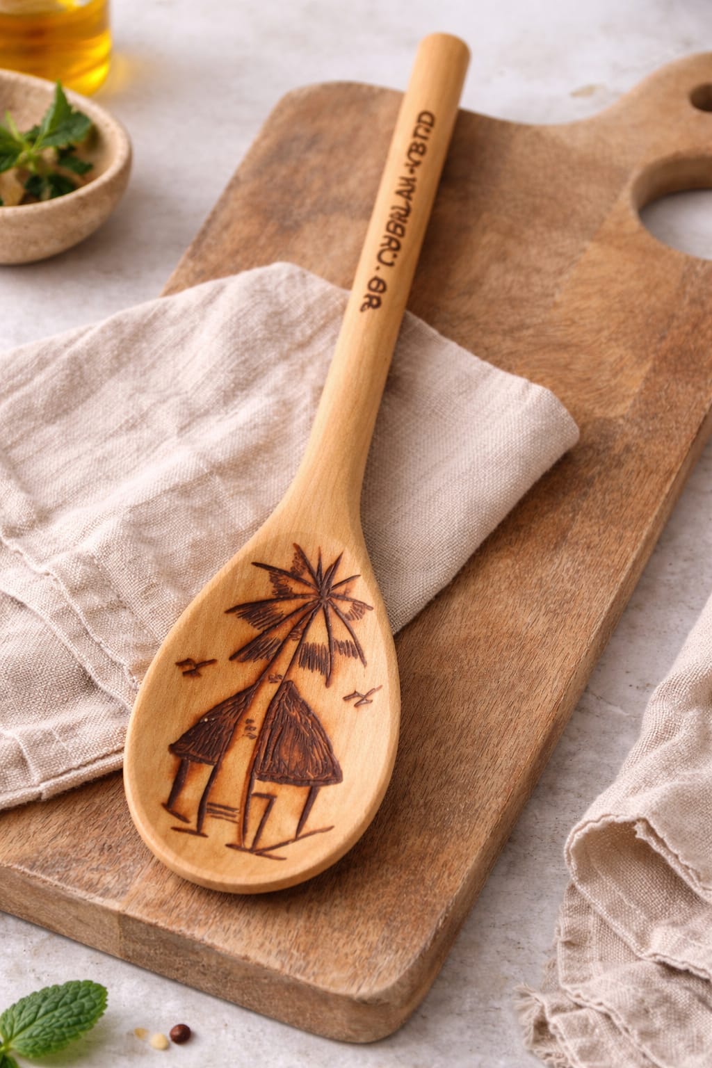 Brazilian Coastal Story Wooden Spoon Set