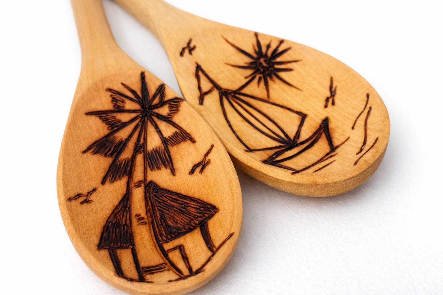 Brazilian Coastal Story Wooden Spoon Set