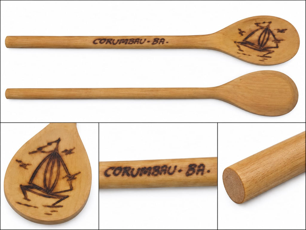 Corumbau Coastal Spoon — Handcrafted Brazilian Wood Art