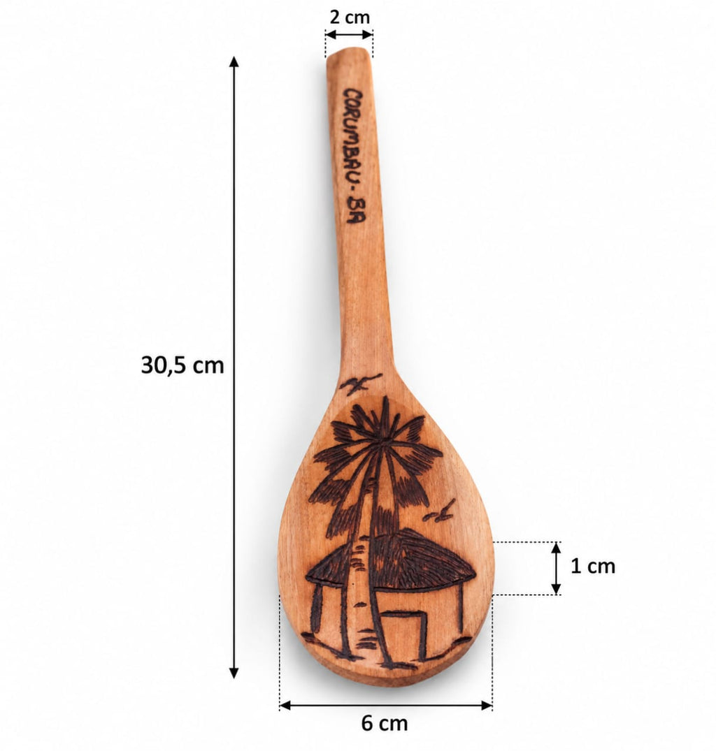 Hand-Carved Brazilian Wooden Spoon