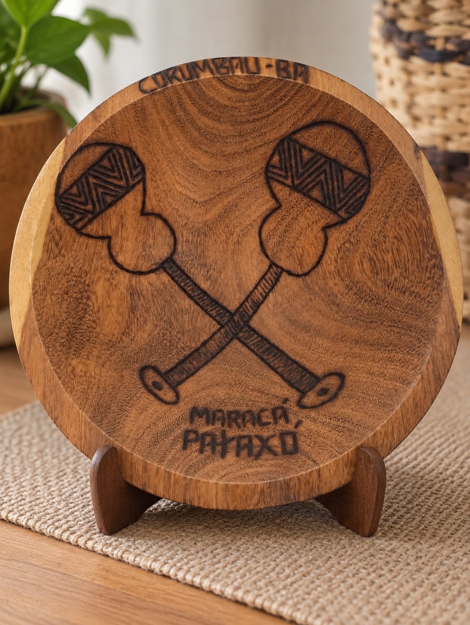 One-of-a-Kind Brazilian Hand-Carved Wood Art